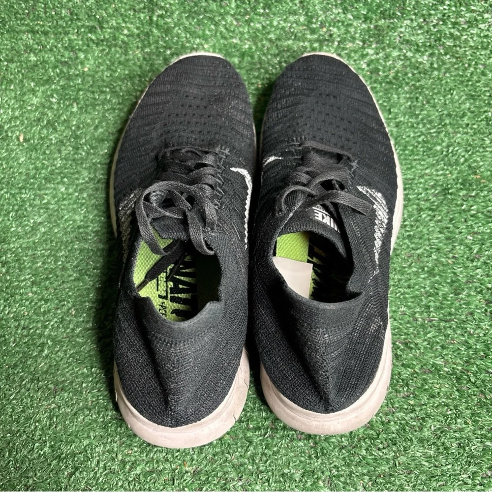 Nike Free RN Flyknit Womens Size 9 Black Athletic Running Shoes Sneakers‎